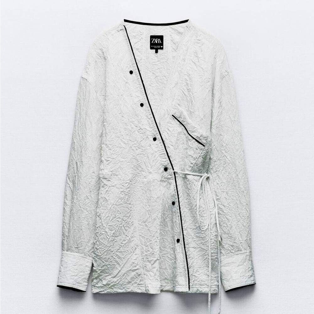 COPY - Zara stripped kimono shirt xs/s